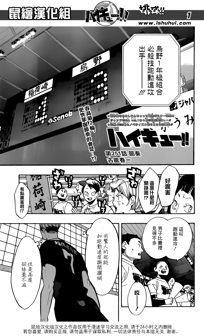 排球少年: 251話 - 第1页